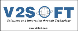 V2soft's logo