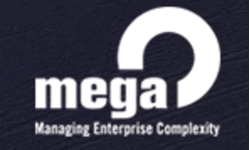 Mega International's logo