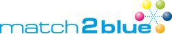 Match2Blue's logo